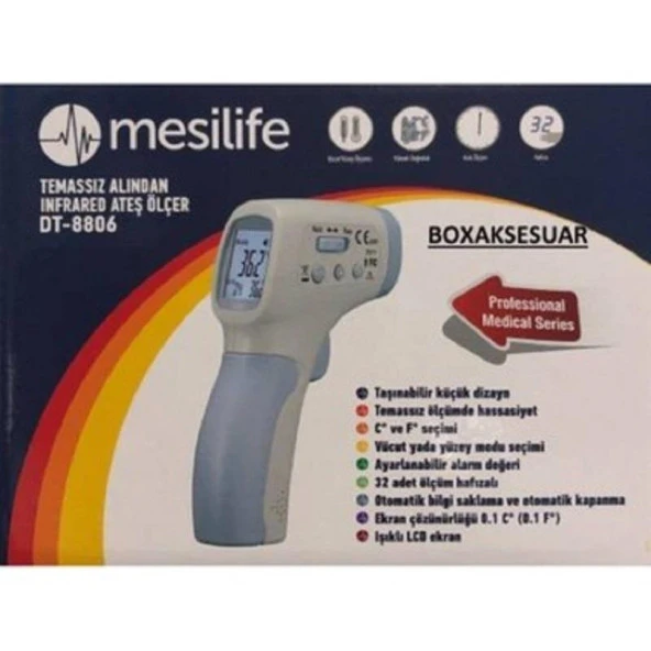 Mesilife DT-8806 Infrared Temassız Alından Ateş Ölçer