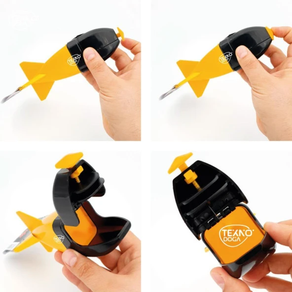 EFFE Otomatik Sazan Boili Yemleme Roketi Bombası HG3554 Sarı - 2