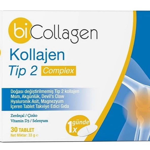 Bi Collagen Tip II Kolajen Multi Complex 30 Tablet