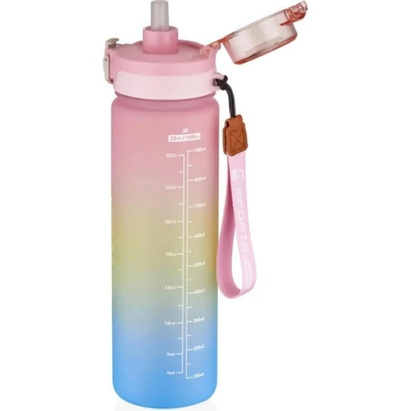 Vagonlife Motivasyon Su Matarası 1000ML Pembe - 2