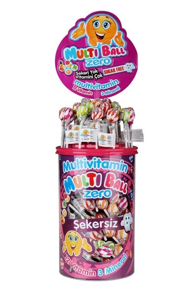 Multiball Lolipop Multivitamin Zero 150'li Paket ürün görseli