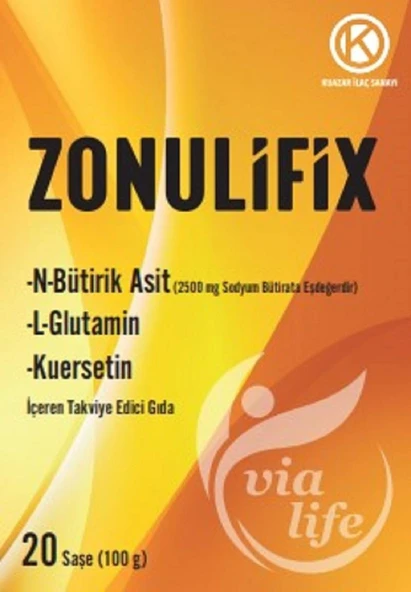 Zonulifix N-Bütirik Asit, L-Glutamin, Kuersetin 20 Şase - 4