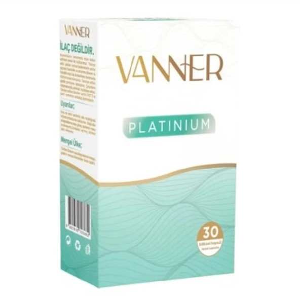 Vanner Pharma İlaç Vanner Platinum Hair Body Multivitamin 30 Bioactive Capsules ürün görseli