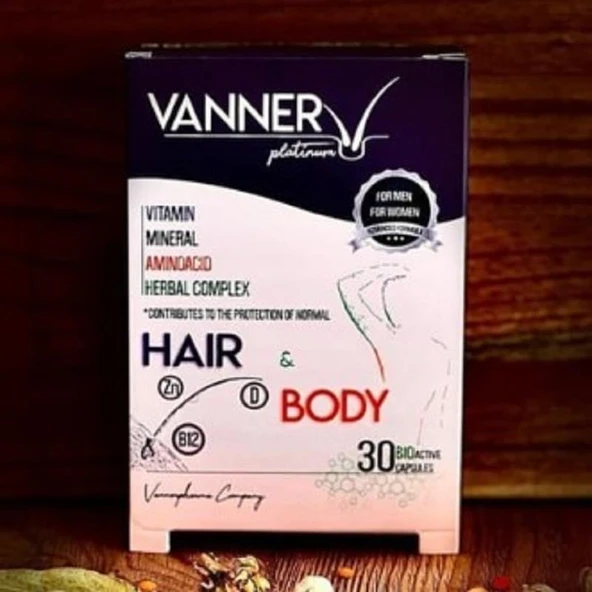 Vanner Pharma İlaç Vanner Platinum Hair Body Multivitamin 30 Bioactive Capsules - Resim 2