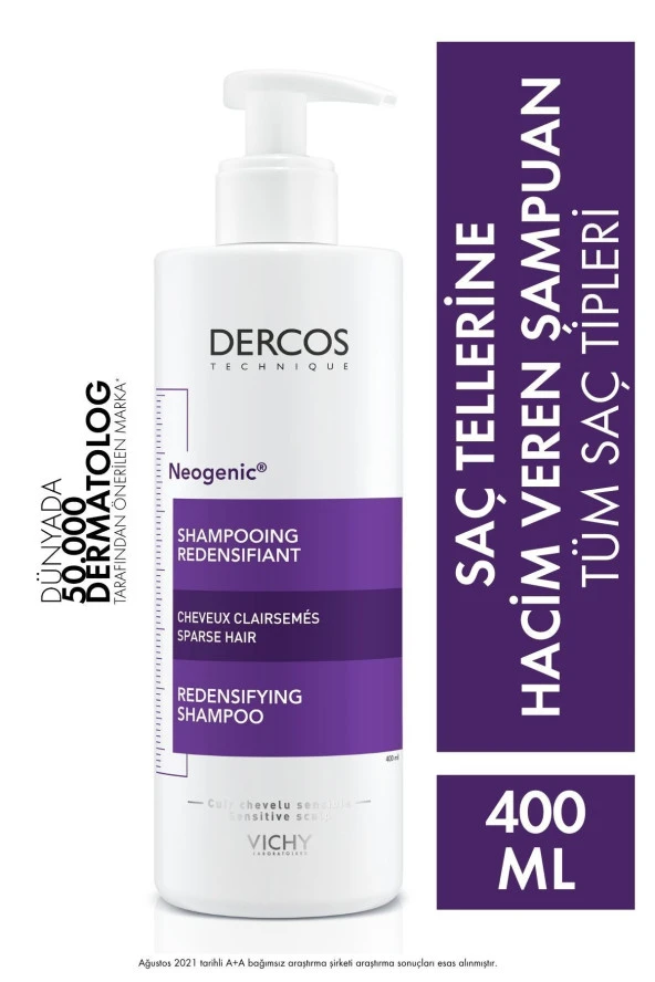 Vichy Dercos Neogenic  Şampuan 400 ml