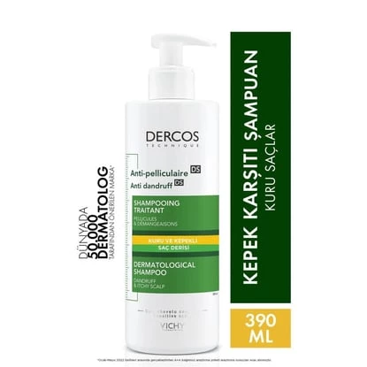 Vichy Dercos Anti-Dandruff Kepeğe Karşı Kuru Saç Sampuanı 390 ml