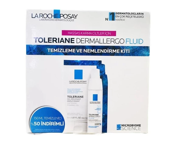 La Roche Posay Toleriane Dermallergo Fluide 40 ml- Toleriane Gel Moussant 150 ml