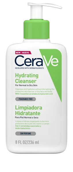 Cerave Nemlendiren Temizleyici Normal&Kuru Ciltler Yüz Vücut236ml