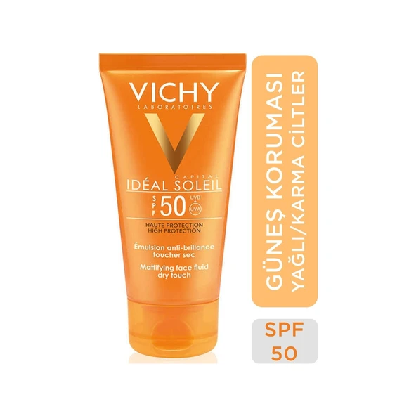 Vichy Ideal Soleil Spf50+ Mattifying Face Fluid Dry Touch 50ml