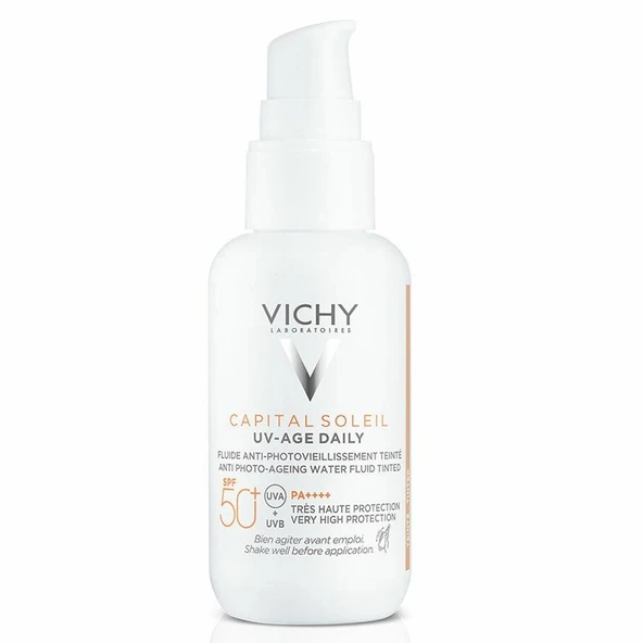 Vichy Capital Soleil Uv-Age Fluide Solaire Anti-Âge Teinté Sfp50+