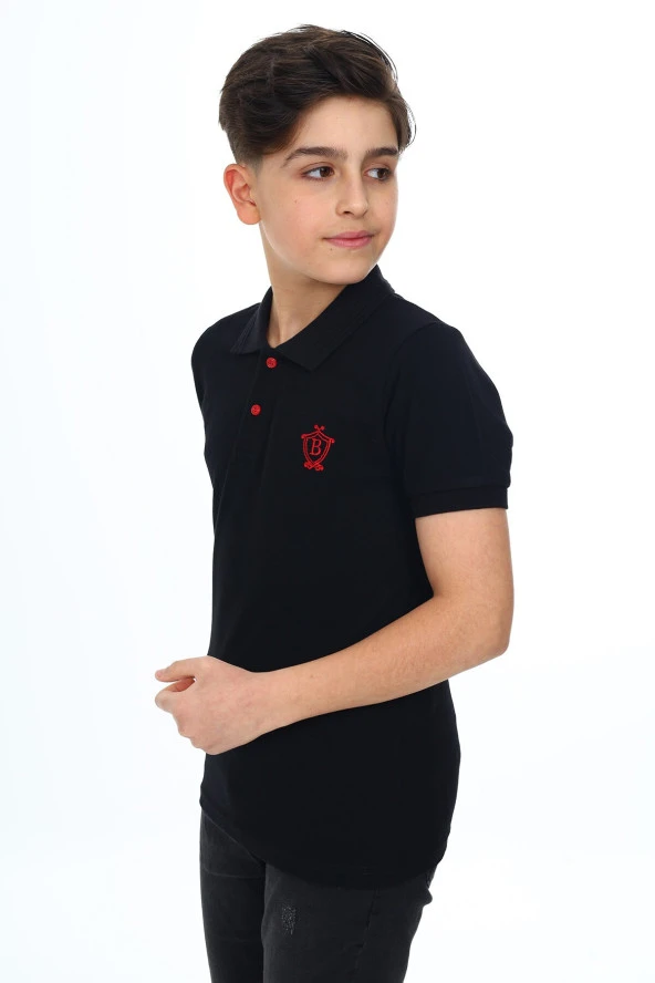 Erkek Çocuk Polo Yaka T-Shirt 5-14 Yaş Lxb018
