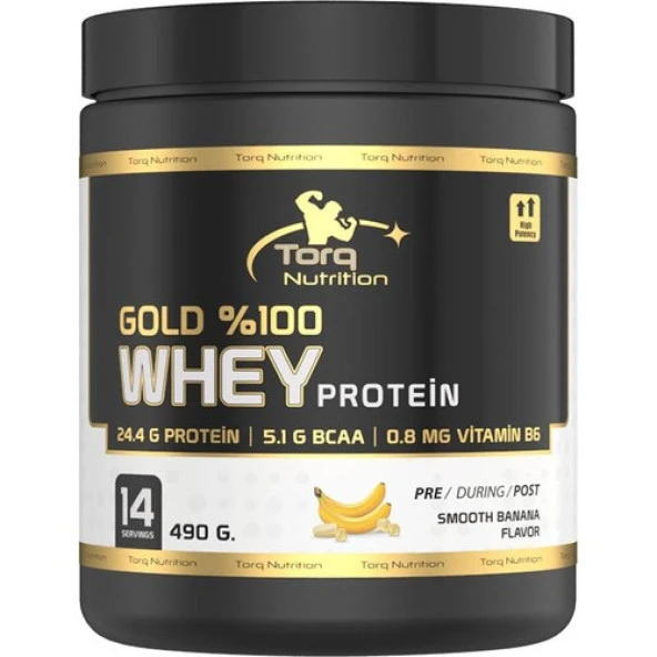Torq Nutrition Gold Whey Protein Muz Aromalı 490 gr