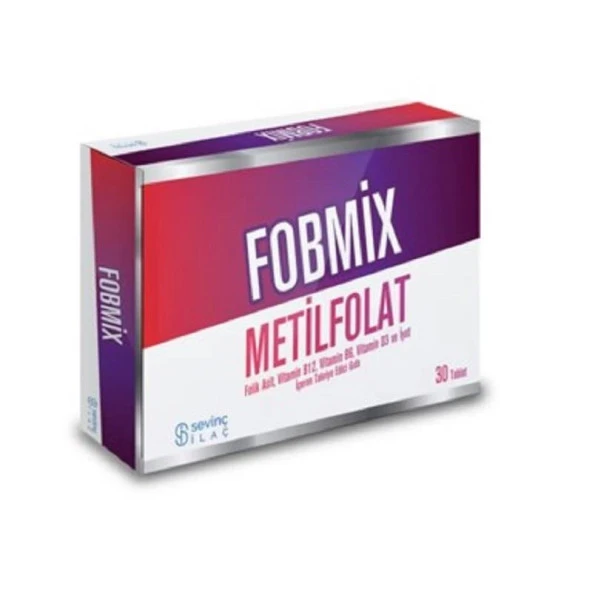 Fobmix Metilfolat 30 Tablet ürün görseli
