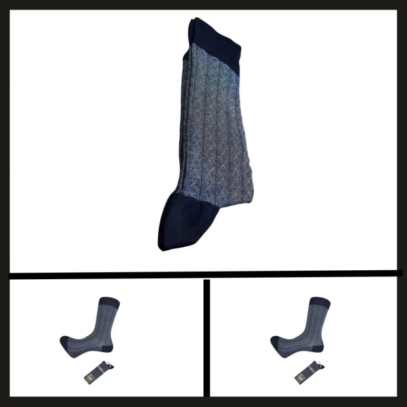 Uyguna-Yakala Lacivert (18132-r3) Rambutan Modal Erkek Çorabı-RAP.238 ürün görseli