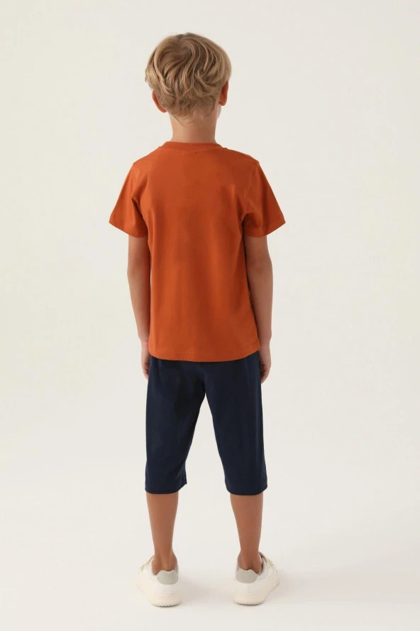 Rolypoly Erkek Çocuk Kehribar Kaprili Pijama Takımı 33622 - 3