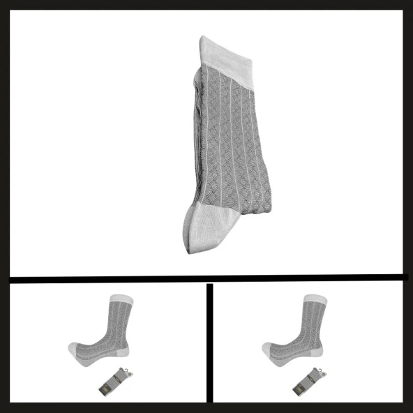 Uyguna-Yakala Gri (18132-r4) Rambutan Modal Erkek Çorabı-RAP.239 ürün görseli