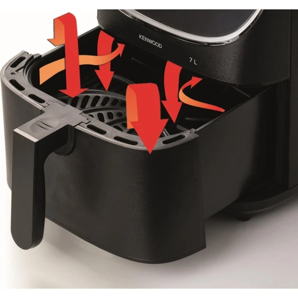 Kenwood HFP80.000BK Air Fryer Xxxl- Siyah - 4