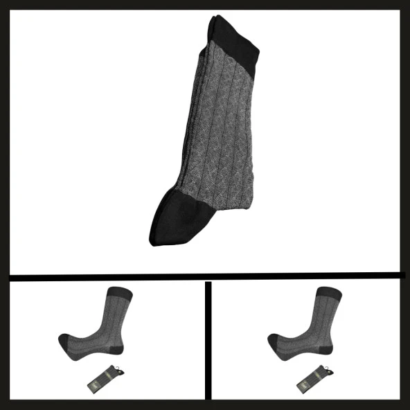 Uyguna-Yakala Antrasit  Rambutan Modal Erkek Çorabı-RAP.240 ürün görseli