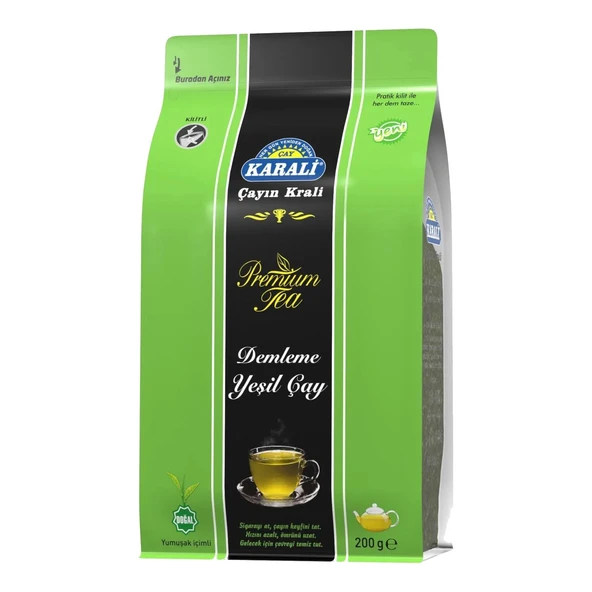 Karali Premium Demleme Yeşil Çay 200 Gr x 12 Adet - 3