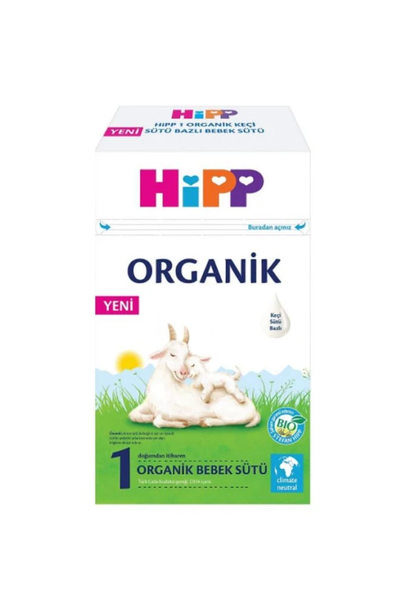 1 Organik Keçi Sütü Bazlı Bebek Sütü 400 gr