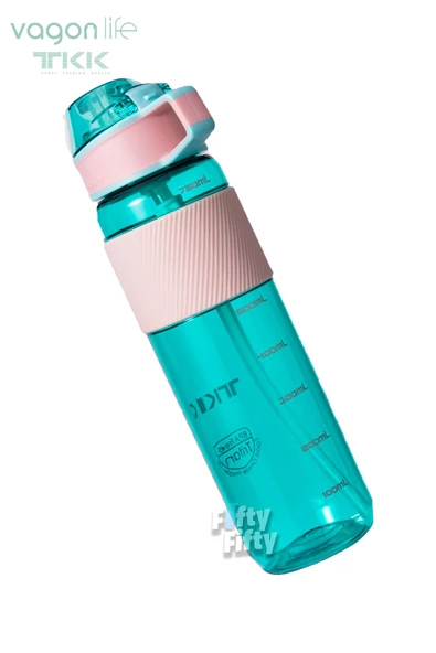 TKK 800 ML Kalın Isırılamaz Pipetli Bpa İçermeyen Taşıma Kulplu Tritan Su Matarası FFTKK1003-800ML - 11