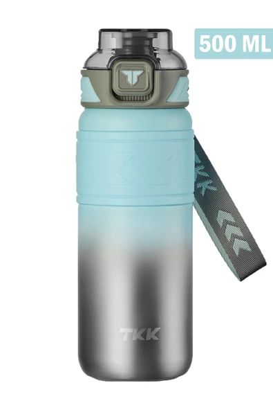 TKK 500 ML Çelik Termos Çift Kullanım Pipetli/Rahat İçim -12/24 Sıcak-Soğuk- Yalıtım -2022500ML - 2