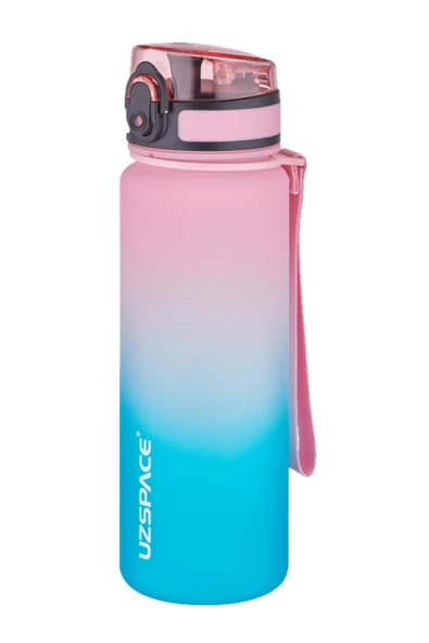 Uzspace 2'li Tritan Matara Seti 500 ml Çift Renk Softtouch FF Collection Tritan Su Matarası - 8
