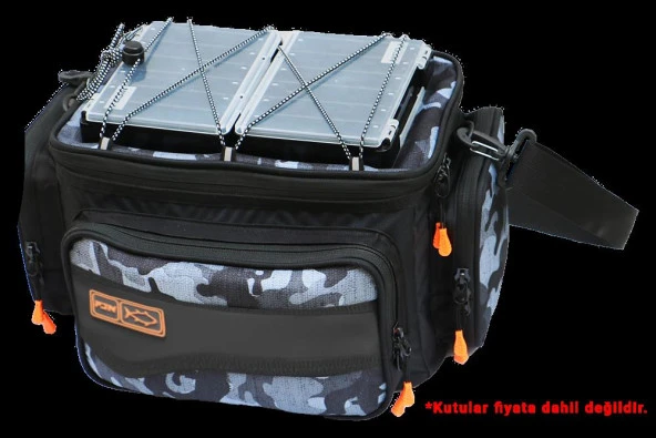 Fujin Black Camo Helper Bag - Balıkçı Çantası - Resim 2