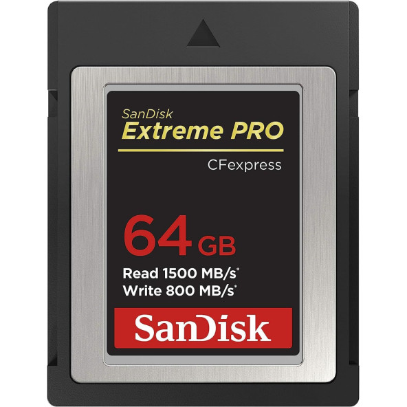 SanDisk Extreme PRO CFexpress 64GB SDCFE-064G-GN4NN 1500MB/s Type B XQD 4K Hafıza Kartı
