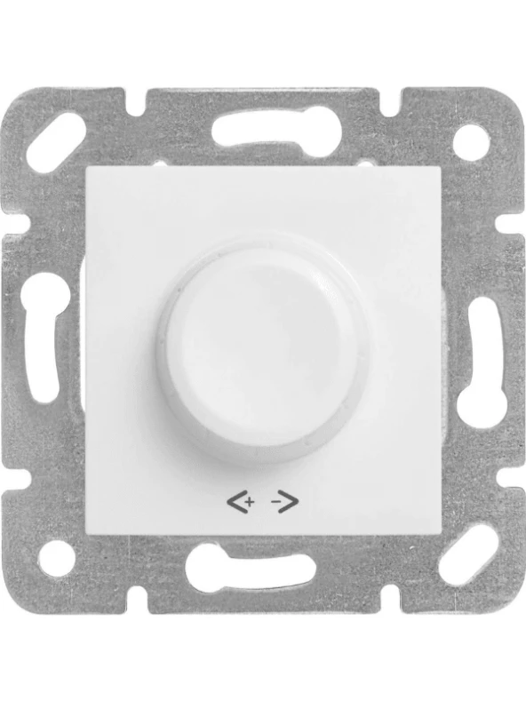 Viko Karre Rotatif Dimmer R 40-600W Beyaz (Çerçeve Dahil) 90967047 ürün görseli 1