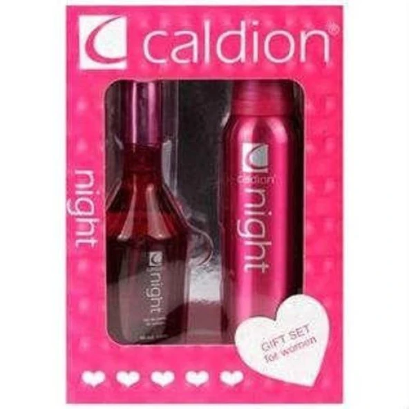 Caldion Edt 100ML + Deodorant Kadın Night x 4 Adet