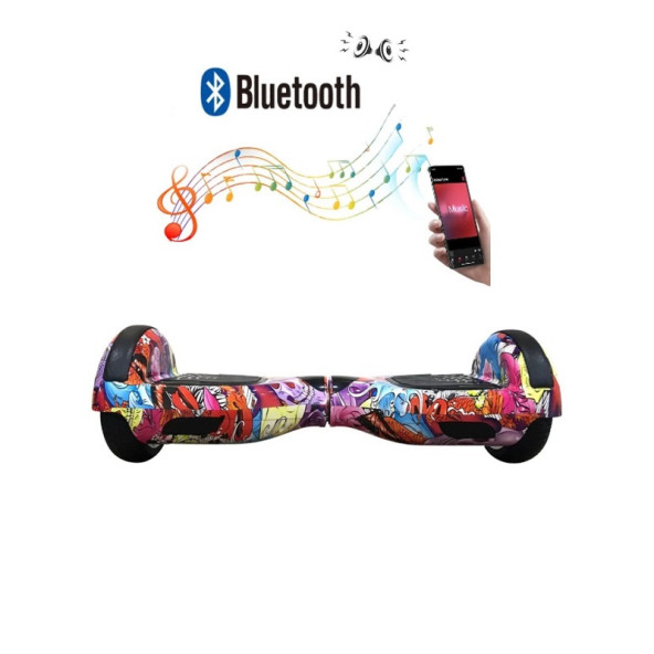 Citymate Elektrikli Kaykay Hoverboard Bluetooth 6.5 Inch Desen-16 - 2