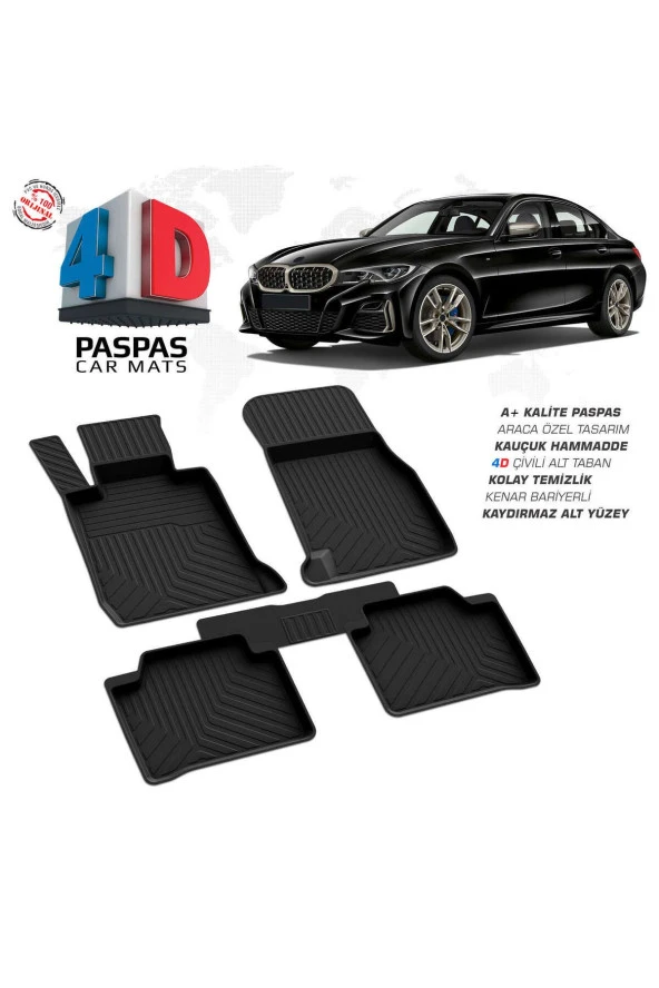 Bmw 3 Serisi G20 4D Havuzlu Paspas 2019 ve Üzeri A+Kalite ürün görseli 1