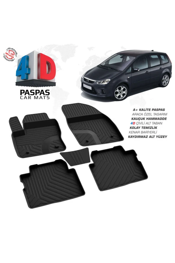 Ford C-Max 4D Havuzlu Paspas 2003-2010 A+Kalite