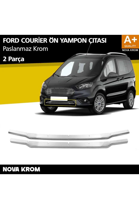 Ford Courier Krom Ön Tampon Çıtası 2 Prç. 2018 Üzeri