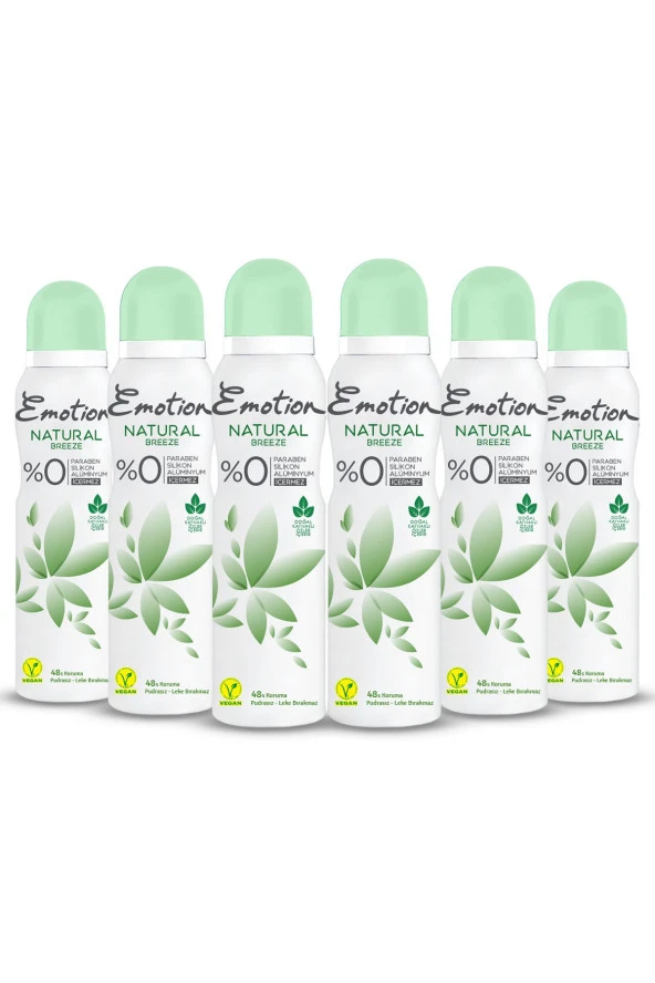 EMOTİON Natural Breeze Deodorant 6X150Ml