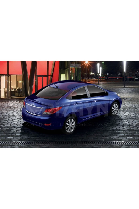 Hyundai Accent Blue Krom Bagaj Alt Çıta 2011-2017 - Resim 2