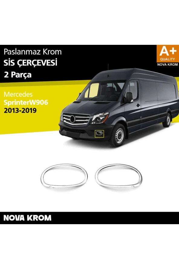 Mercedes Sprinter W906 Krom Sis Çerçevesi 2 Prç. 2013-2018