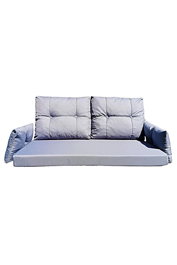 Almina Bahçe Balkon Ve Teras Takımı Çift Kişilik Mavi Renk Döşeme