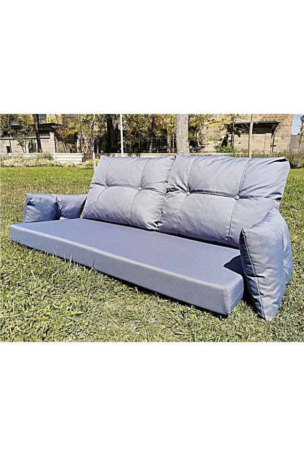 Almina Bahçe Balkon Ve Teras Oturma Grubu Mavi Renk Döşeme - 2