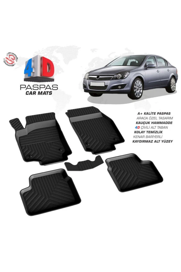 Opel Astra H SD 4D Havuzlu Paspas 2004 ve Üzeri A+Kalite ürün görseli 1