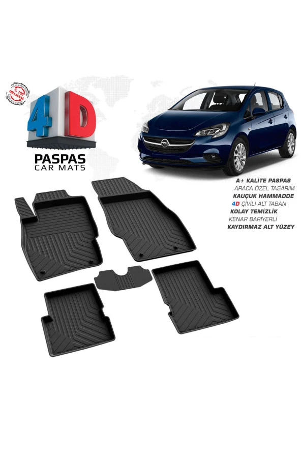 Opel Corsa E 4D Havuzlu Paspas 2014-2019 A+Kalite