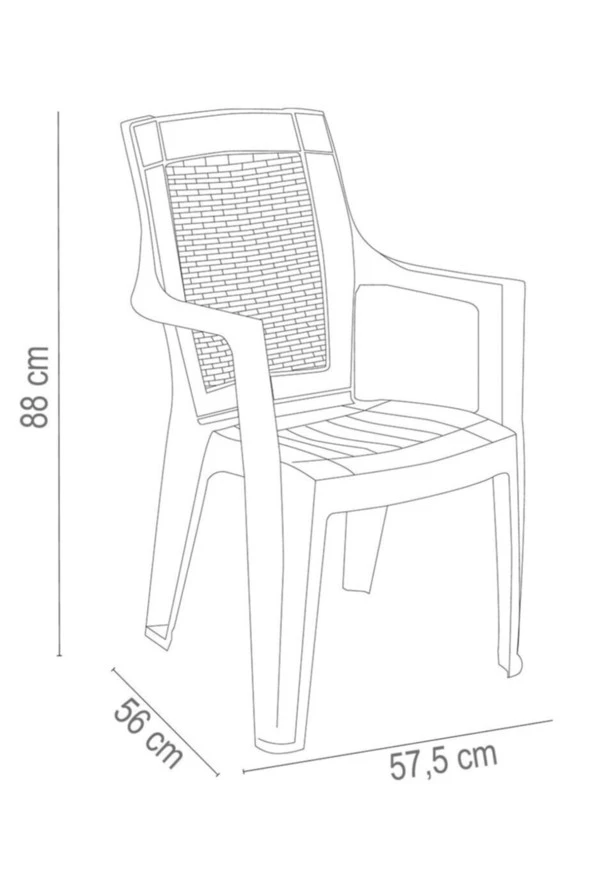 Almina Rattan Takım 90X90 Cm Trend Lüx Camsız Masa 4 Adet Gold Sandalye Kapuçino Renk - 2