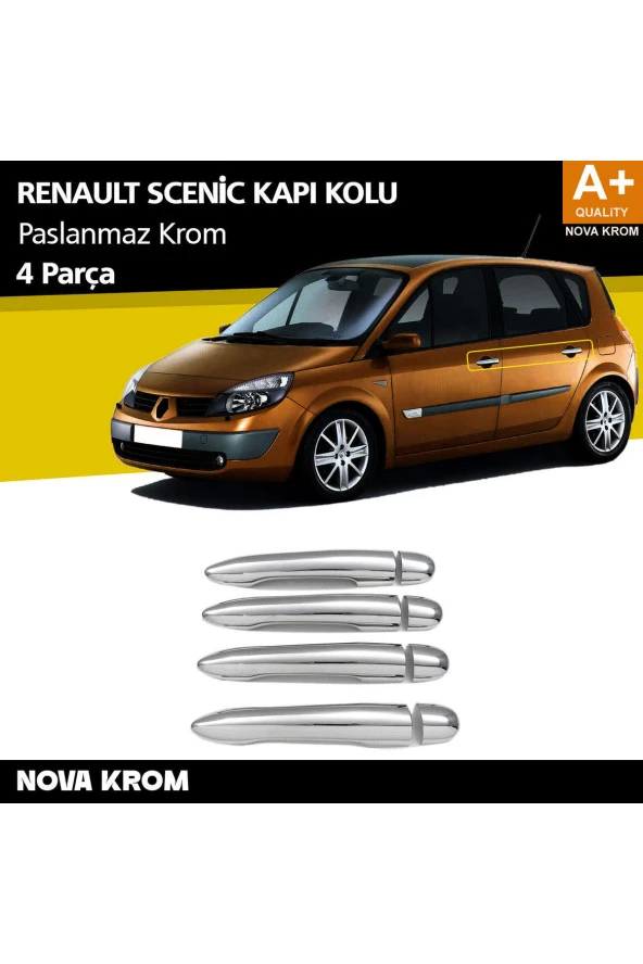 Renault Scenic 2 Krom Kapı Kolu 4 Kapı 2003-2009