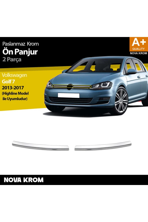VW Golf 7 Krom Ön Panjur 2 Prç. Highline 2013-2017 - 1
