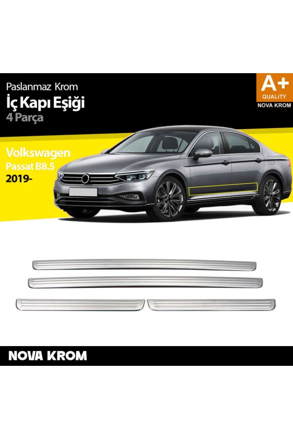 VW Passat B8.5 Krom İç Kapı Eşiği 4 Parça 2019 ve Üzeri ürün görseli 1