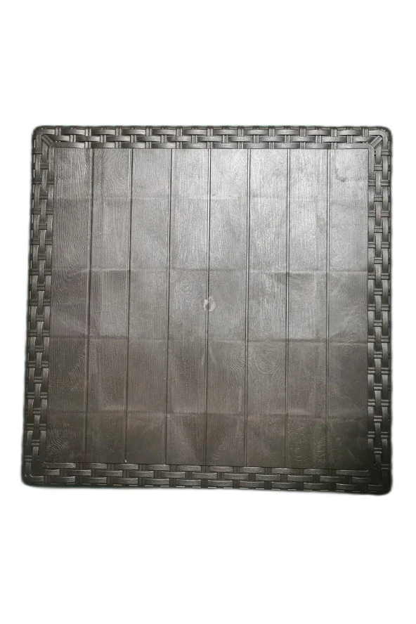 Almina Premium Rattan Sehpa 45X45 Cm Bahçe Balkon Ve Teras Mobilyası 4 Adet