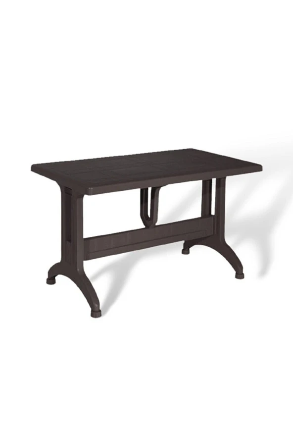 Almina 80X140Cm Gold Katlanır Ayaklı 6 Kişilik Bahçe Balkon Teras Masa Takımı Koyu Kahve - 3