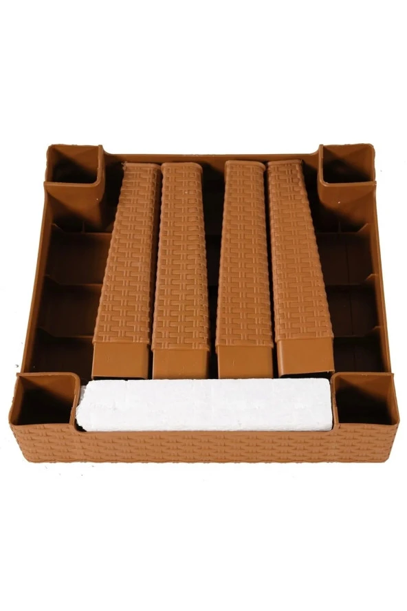 Almina Rattan Sehpa 45X45Cm Kamp Masa Sehpa Ve Piknik Seti - 2