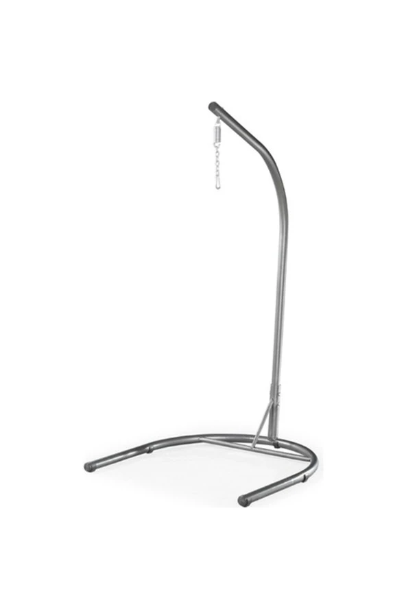 Almina Bahçe Salıncağı Hamak Tek Kişilik Makrome El Örgüsü Antrasit Kapalı Askılı Tekli Salıncak - 2